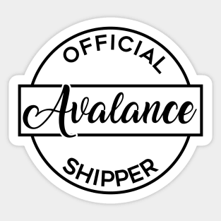 Official Avalance Shipper Sticker